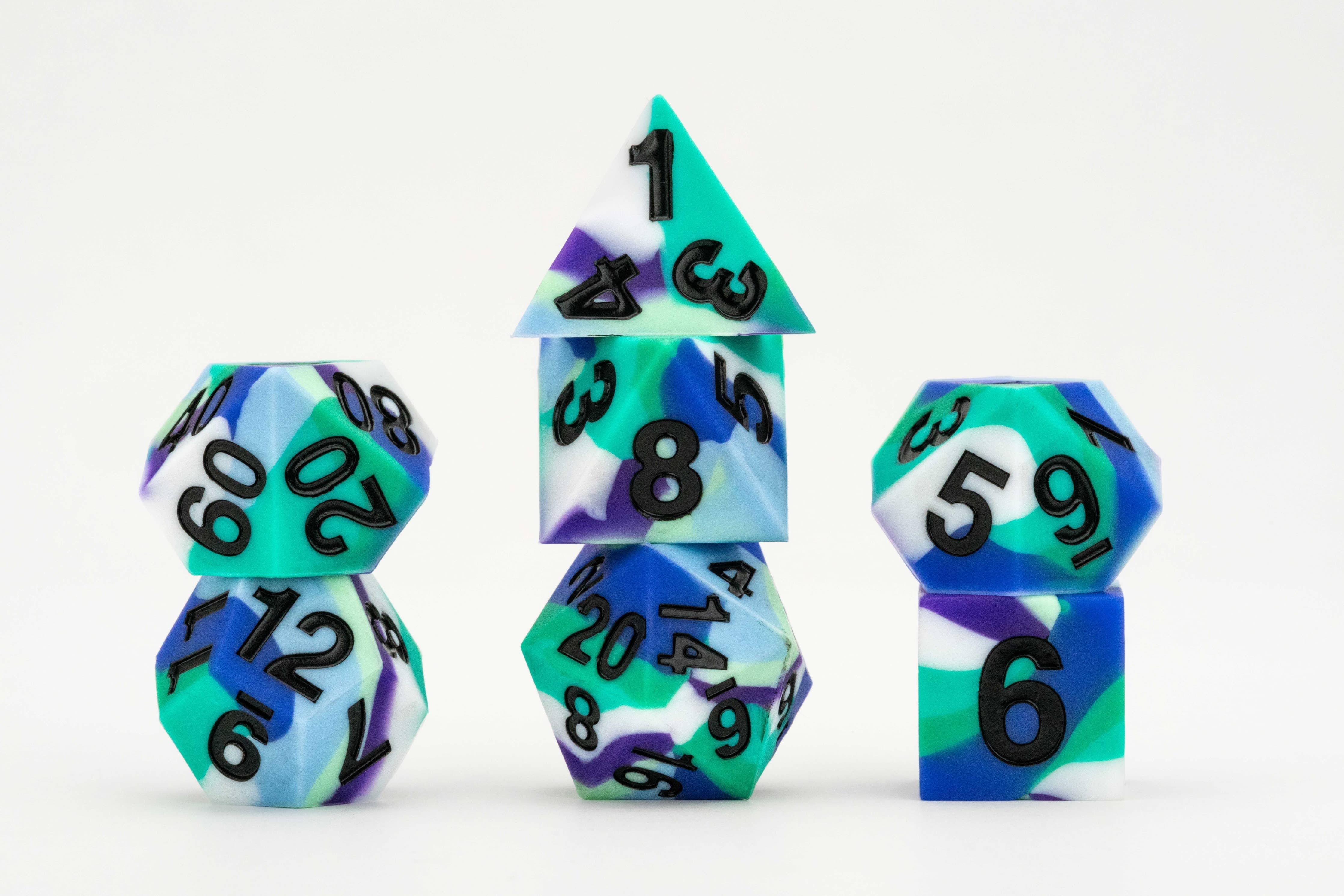 PRIDE Silicone Dice (NINE STYLES): Asexual - Image 3