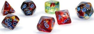 Nebula® Polyhedral Primary™/blue Luminary™ 7-Die Set - Image 3