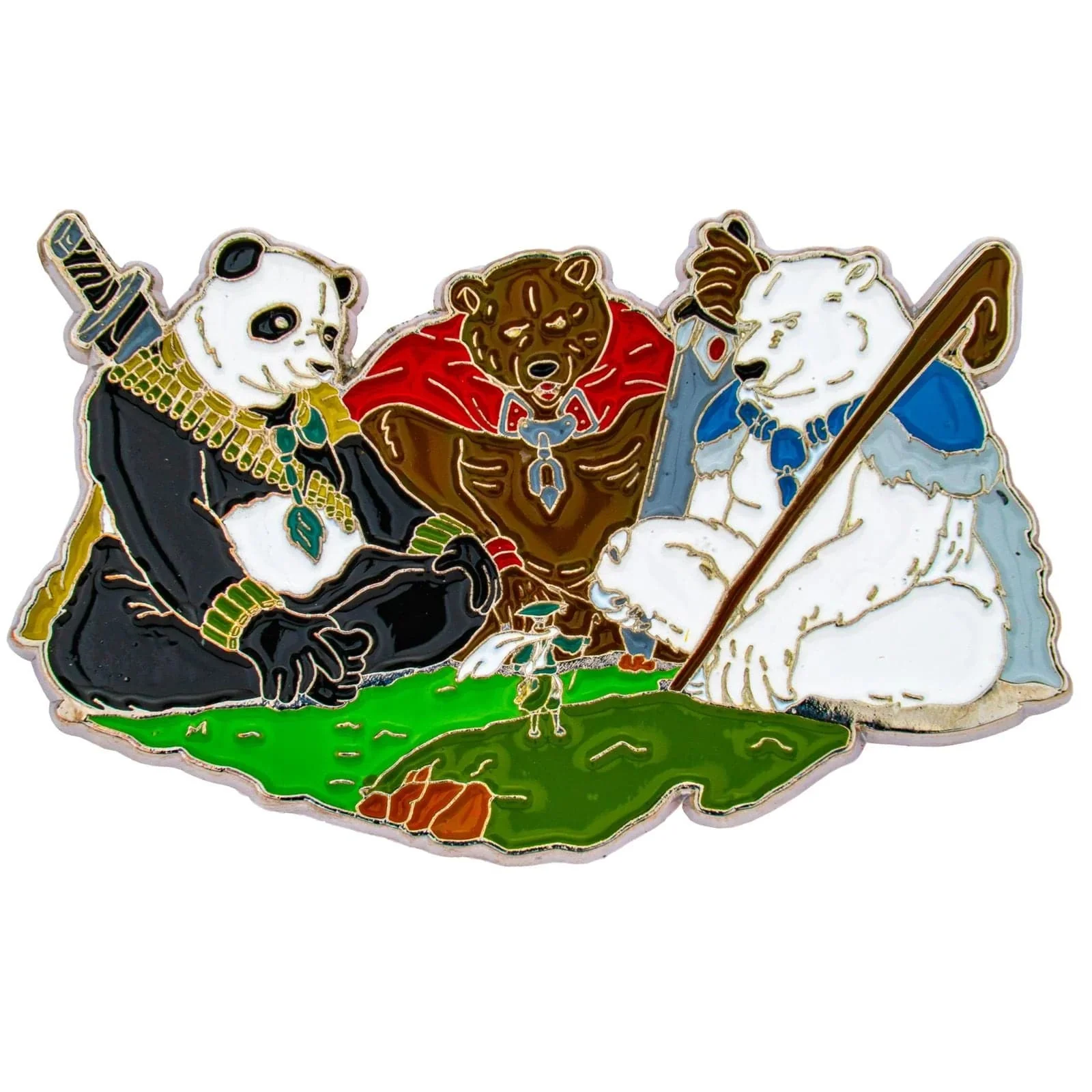 Quest's Reward Fine Art Pin - Werebears - Image 2