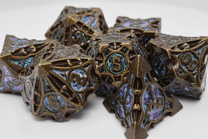 QUIVER OF ARROWS: NIGHT SKY ARROW - METAL RPG DICE SET - Image 2