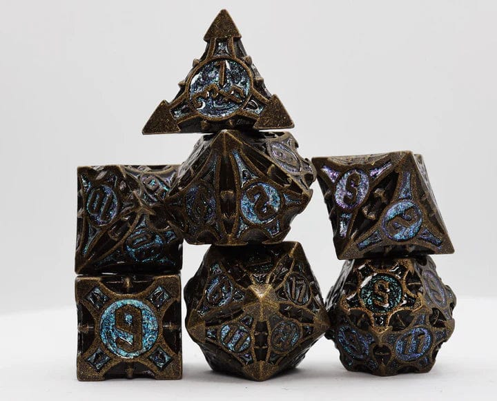 QUIVER OF ARROWS: NIGHT SKY ARROW - METAL RPG DICE SET - Image 4