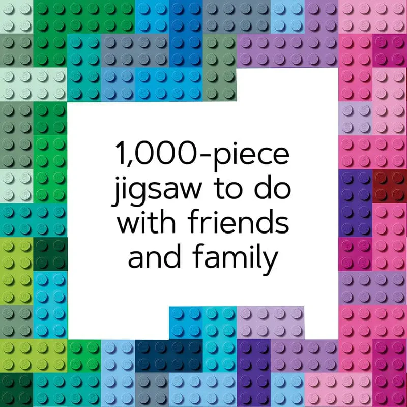 Rainbow Bricks 1,000-Piece Puzzle - Image 4