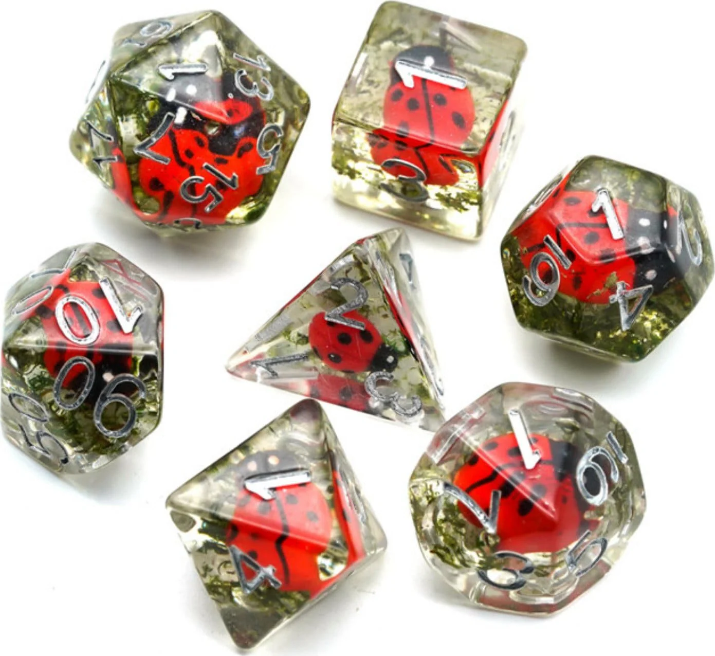 Red Ladybug RPG 7 Dice Set - Image 2