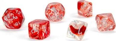 Nebula® Polyhedral Red/silver Luminary™ 7-Die Set - Image 2