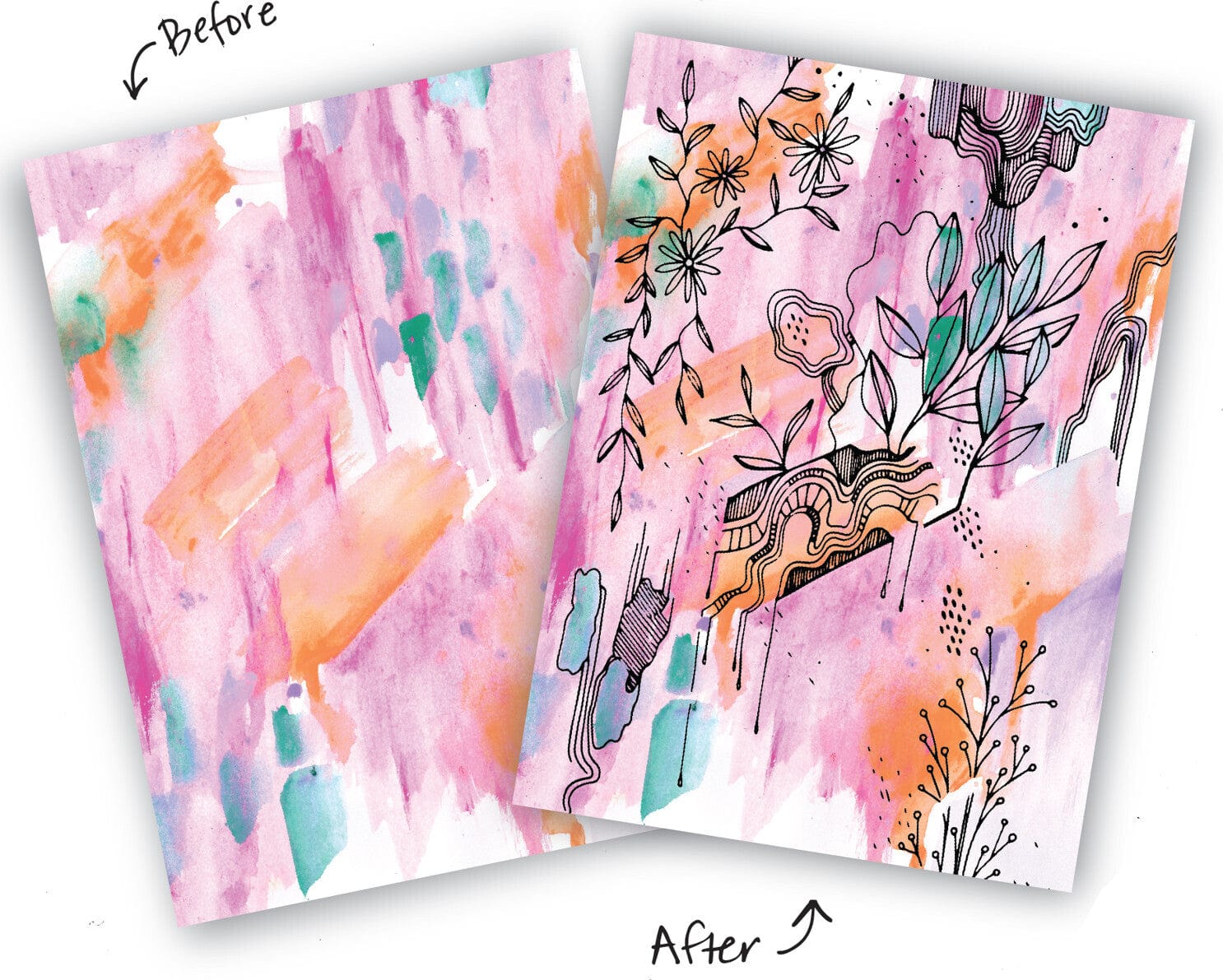Reverse Coloring & Doodling Book - Brights Edition - Image 5