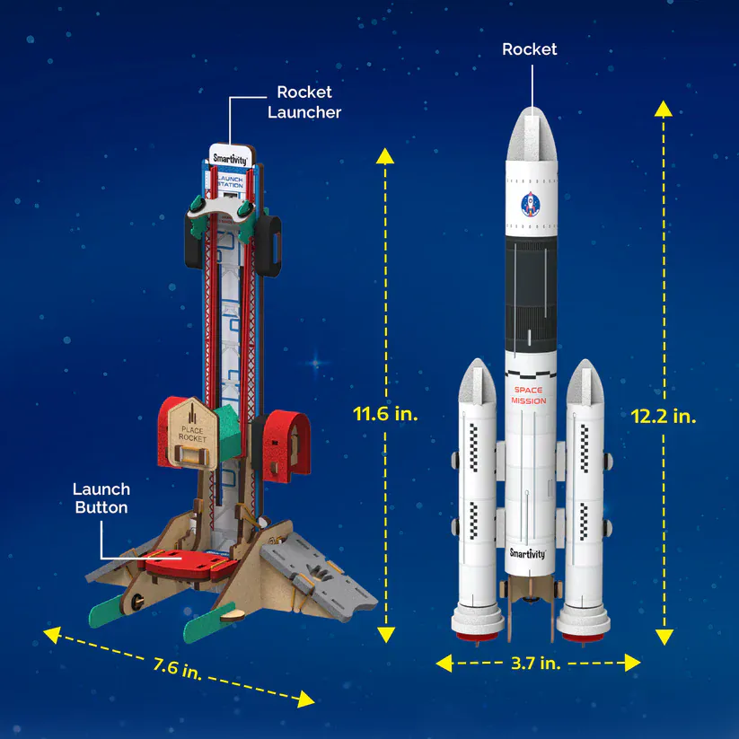 Rocket Launcher | DIY STEM Construction Toy | 6 + Years - Image 4