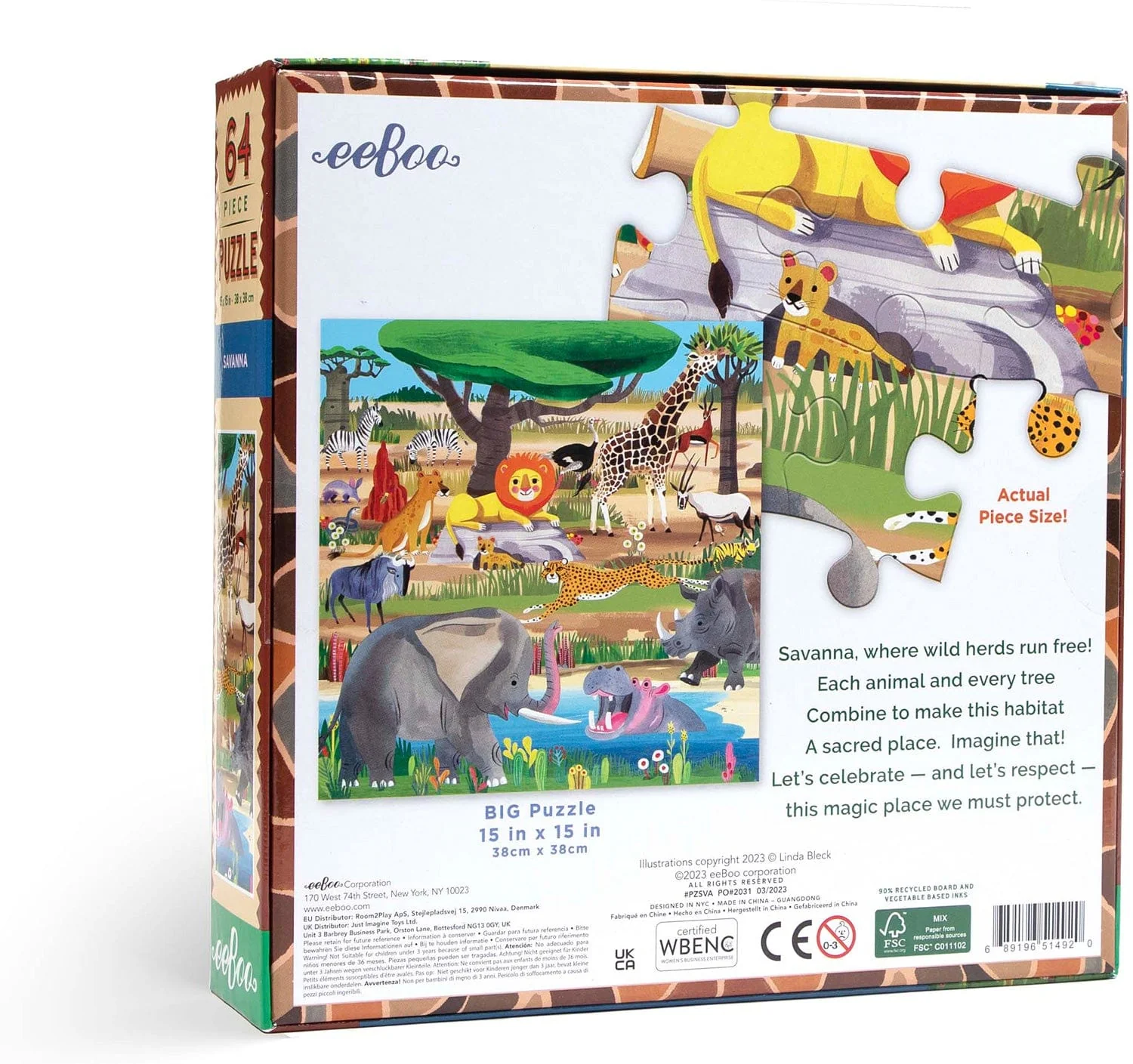 Savanna - 64 Piece Puzzle - Image 3