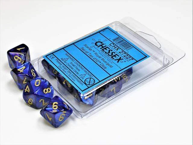 Scarab Royal Blue d10 Sets