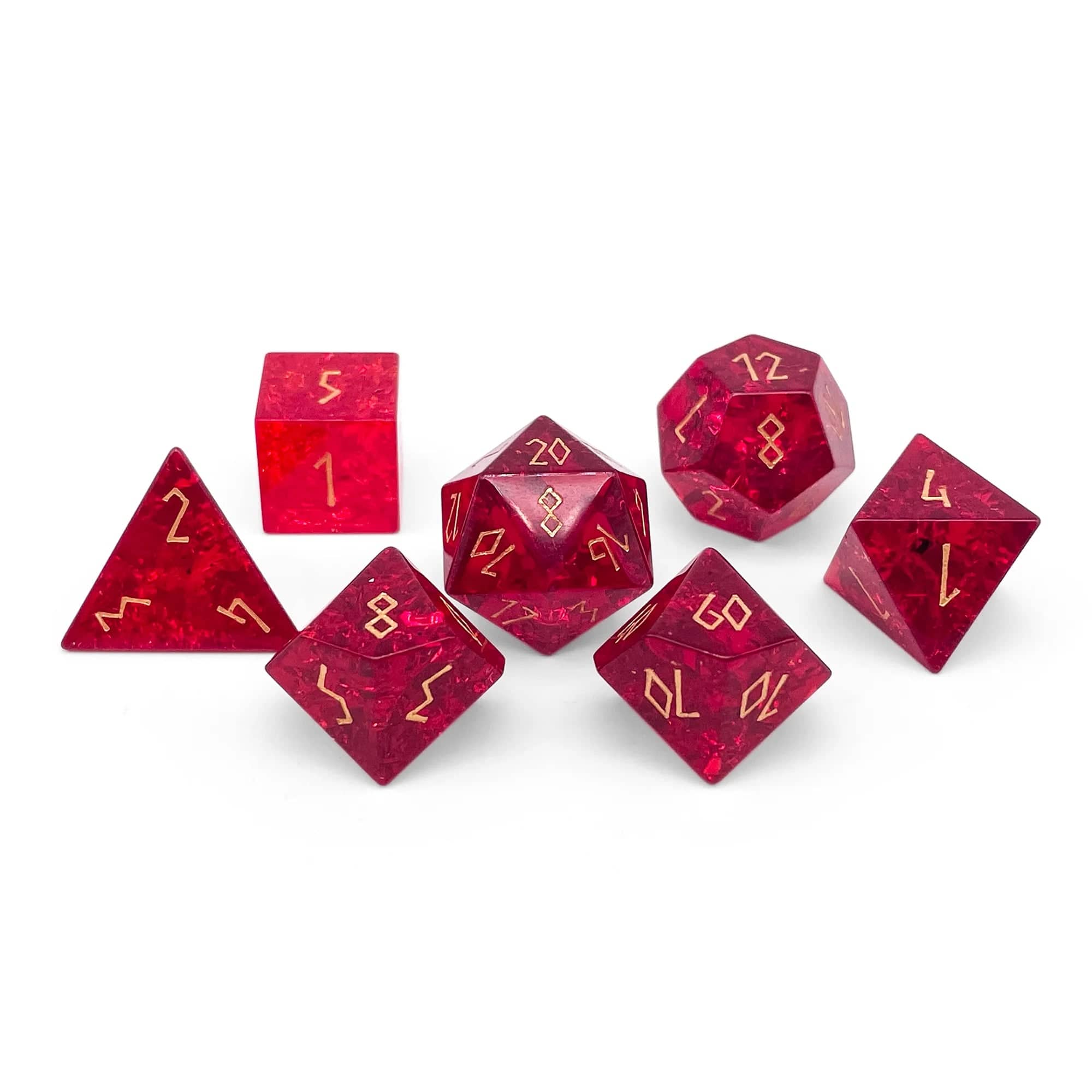 Shattered Zircon Garnet - 7 Piece RPG Set - Image 2