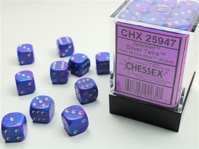 Speckled® 12mm D6 Silver Tetra™ Dice Block™ (36 dice) - Image 5