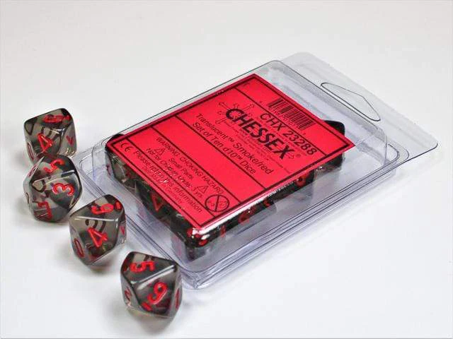 Smoke/Red 10d10 Set
