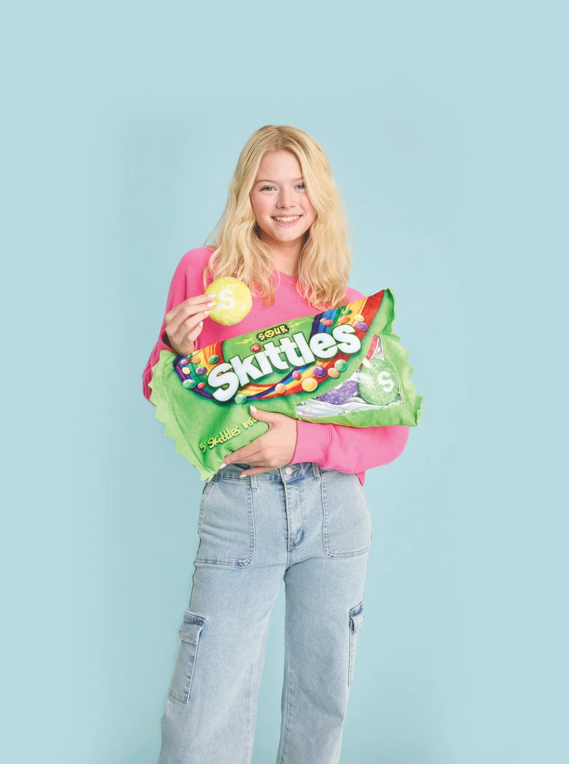 Sour Skittles Packaging Fleece Plush - Image 5