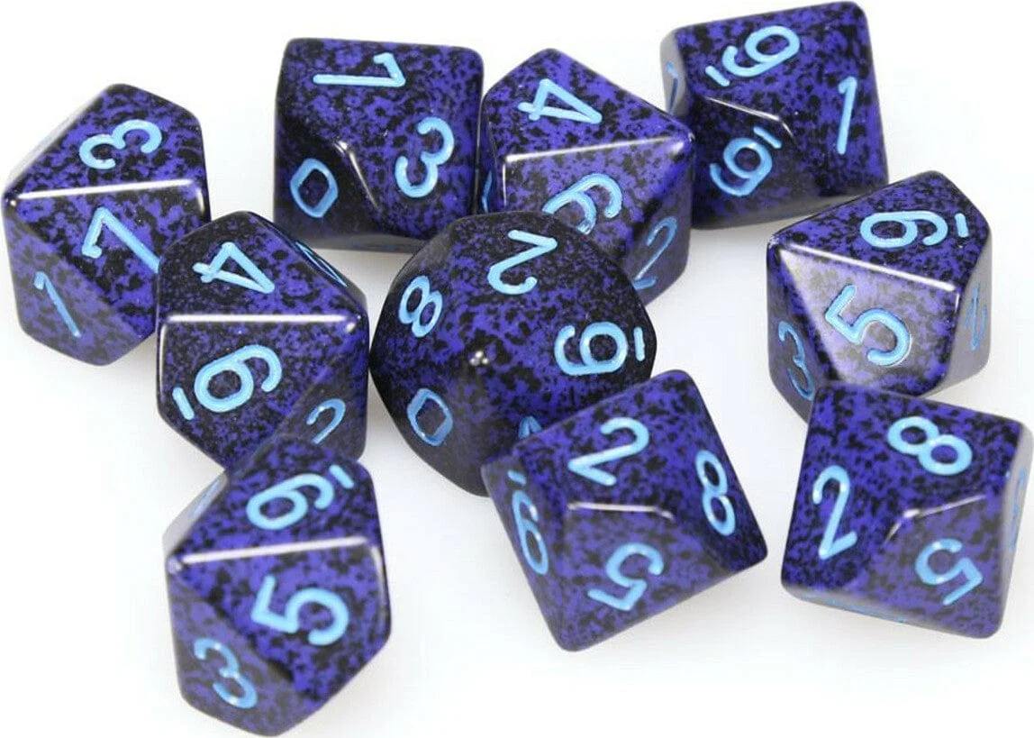 Speckled Cobalt d10 Set - Image 3