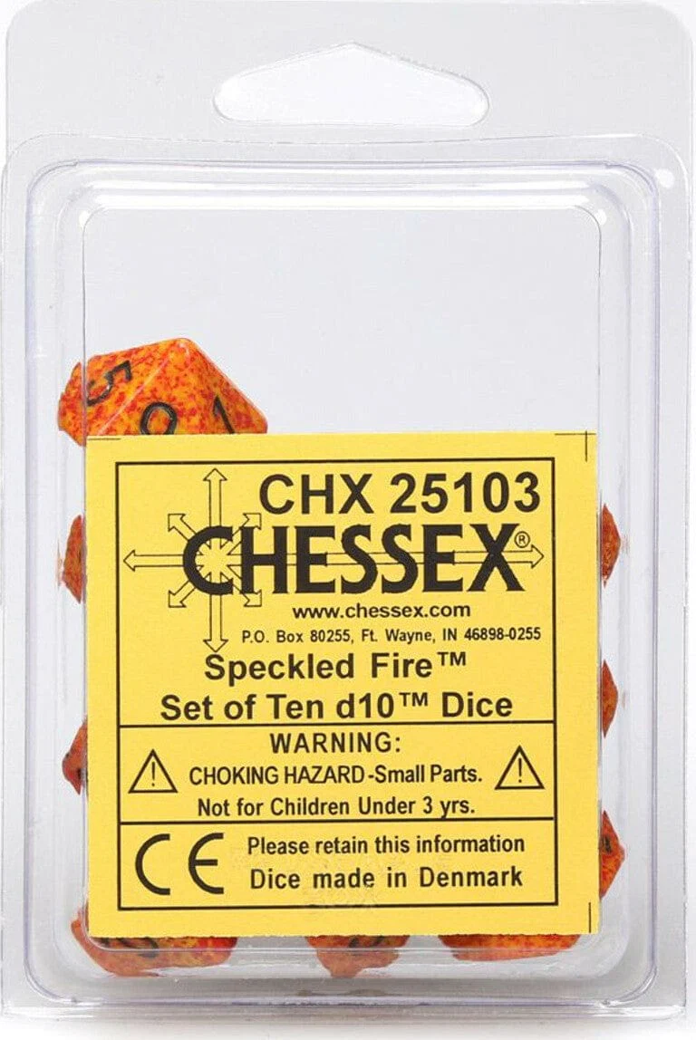 Speckled Fire d10 Set - Image 2