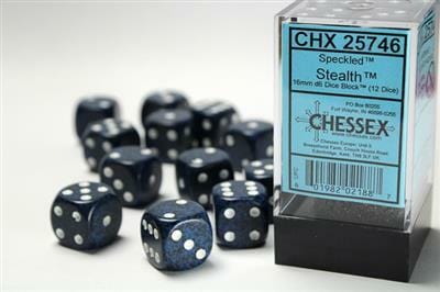 Speckled® 16mm D6 Stealth™ Dice Block™ (12 dice) - Image 3