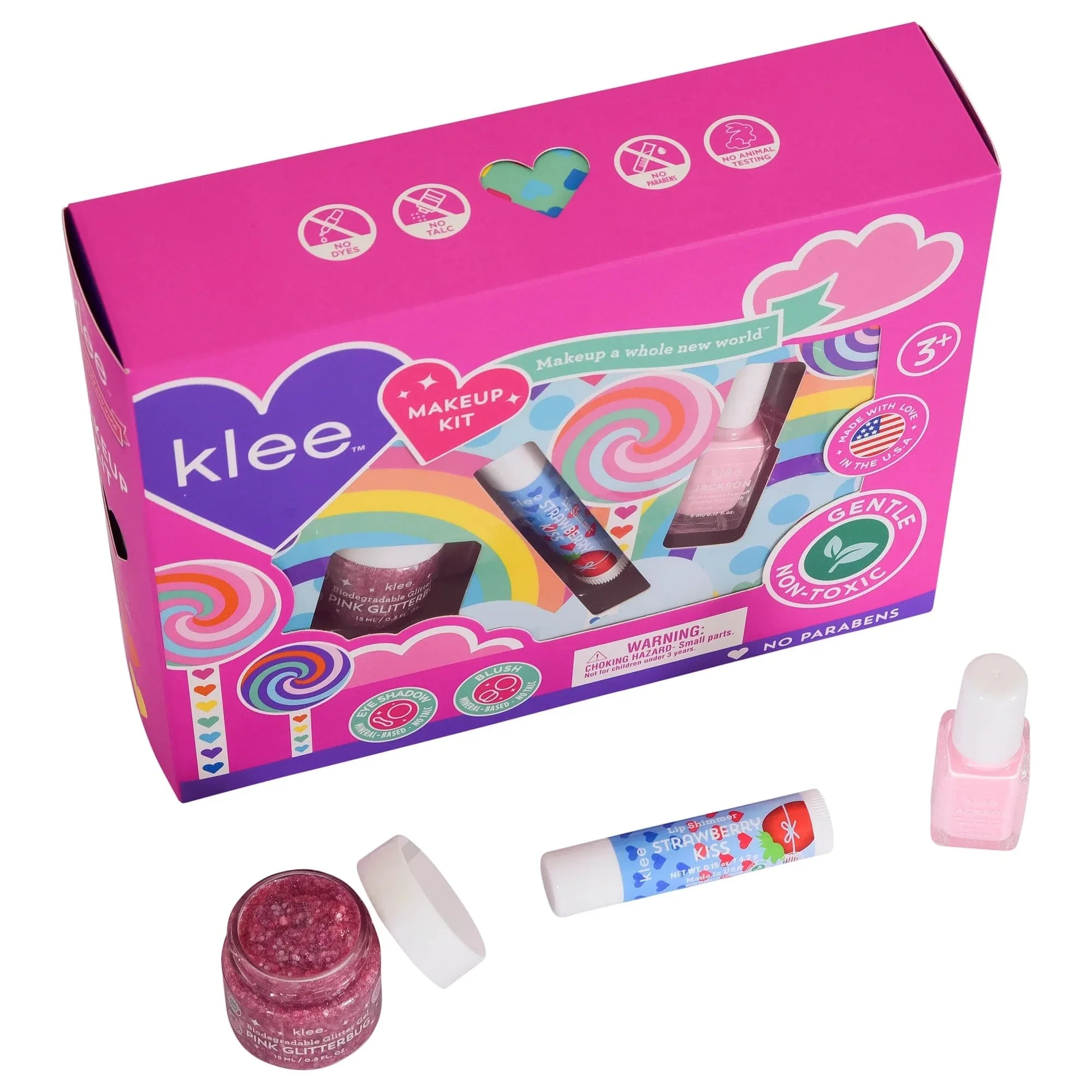 Spinning Pink Makeup Kit with Bioglitter - Image 2