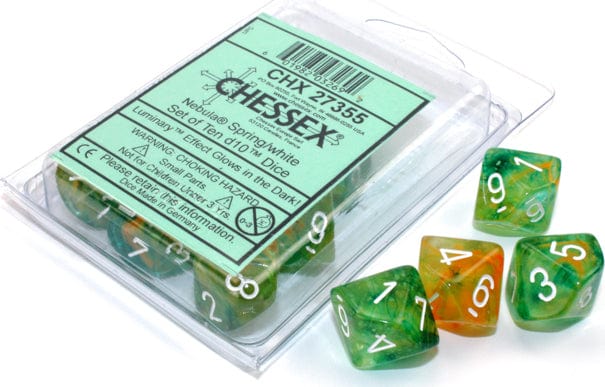 Nebula Spring/White Luminary D10 Set