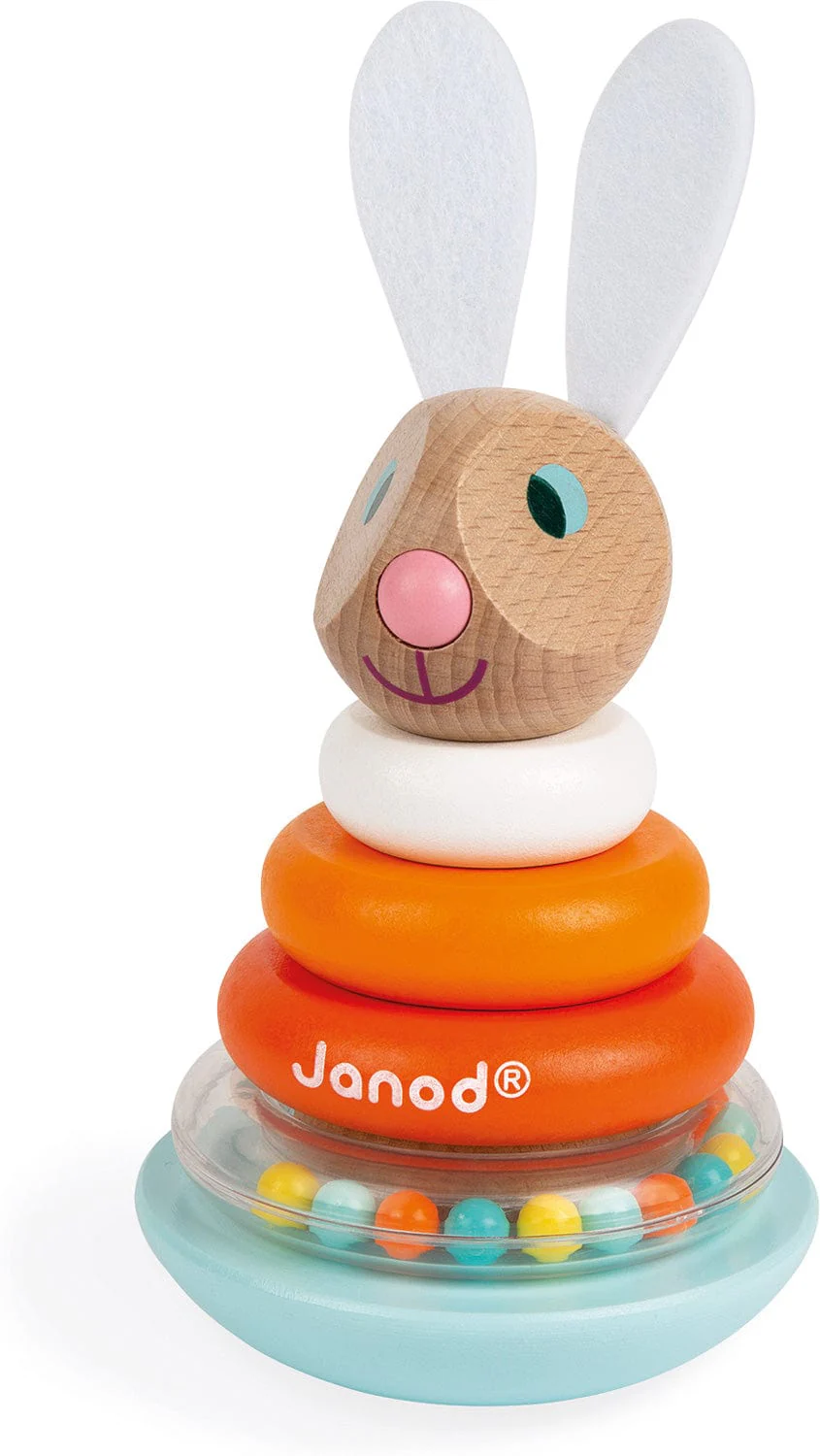 Janod Lapin  Stackable Roly-poly Rabbit - Image 2