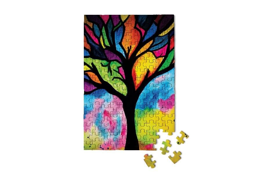 Stained Glass Tree MicroPuzzle - Mini Jigsaw Puzzle - Image 4