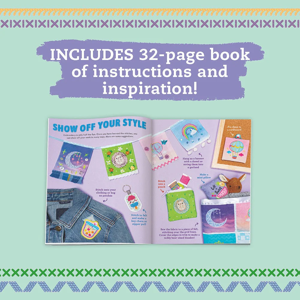 KLUTZ Super Cute Embroidery Book & Activity Kit - Image 16