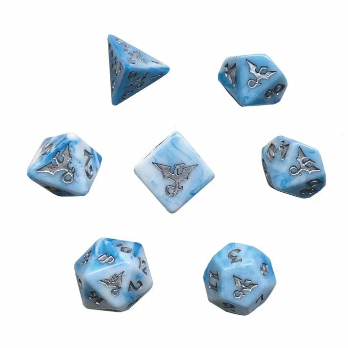 Swirl Dragon Cloud Polyhedral Dice Set - Image 2
