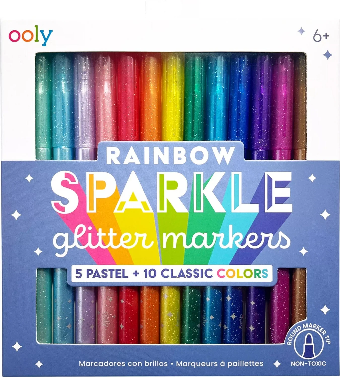 Switch-Eroo Rainbow Sparkle Glitter Markers - Image 2