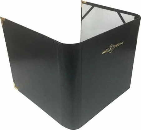 Three-panel faux leather DM screen / accessories folder - Image 4