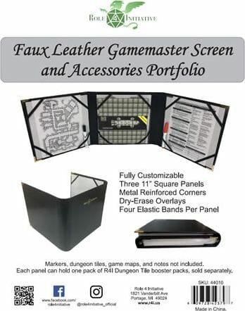 Three-panel faux leather DM screen / accessories folder - Image 5