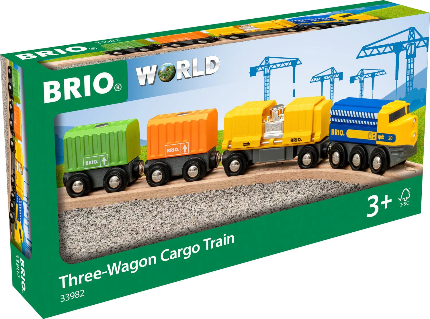 BRIO Three Wagon Cargo Train - Image 5