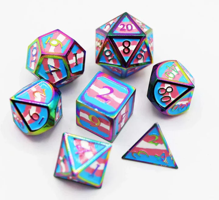 Trans Metal Dice Set