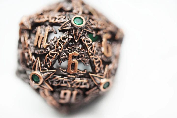 Trees of Virtue: Tree of Justice - Hollow Metal RPG Dice Set