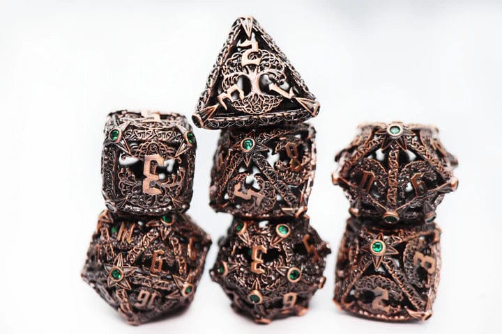 Trees of Virtue: Tree of Justice - Hollow Metal RPG Dice Set - Image 5