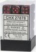 Velvet® 12mm D6 Black/red Dice Block™ (36 dice) - Image 4