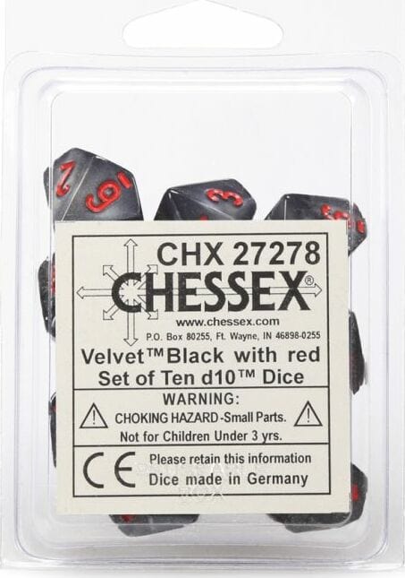 Velvet Black Red d10 set - Image 2