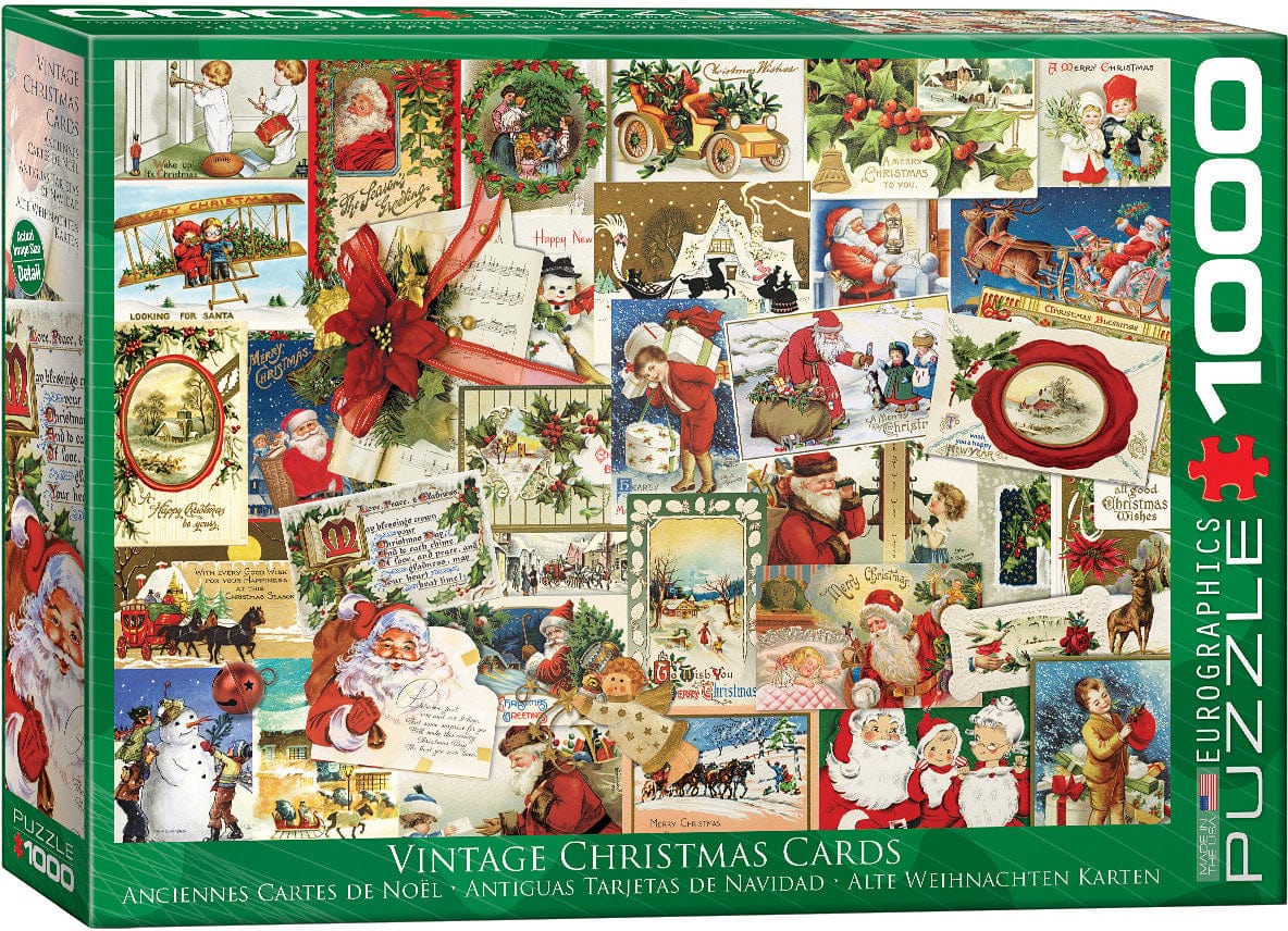 Vintage Christmas Cards 1000-piece Puzzle - Image 2