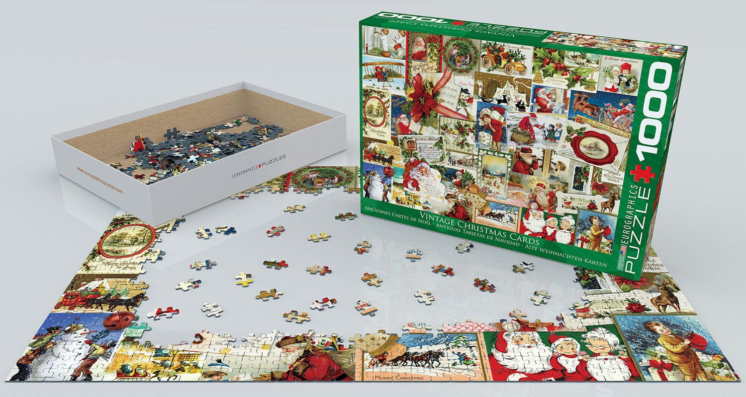 Vintage Christmas Cards 1000-piece Puzzle - Image 3