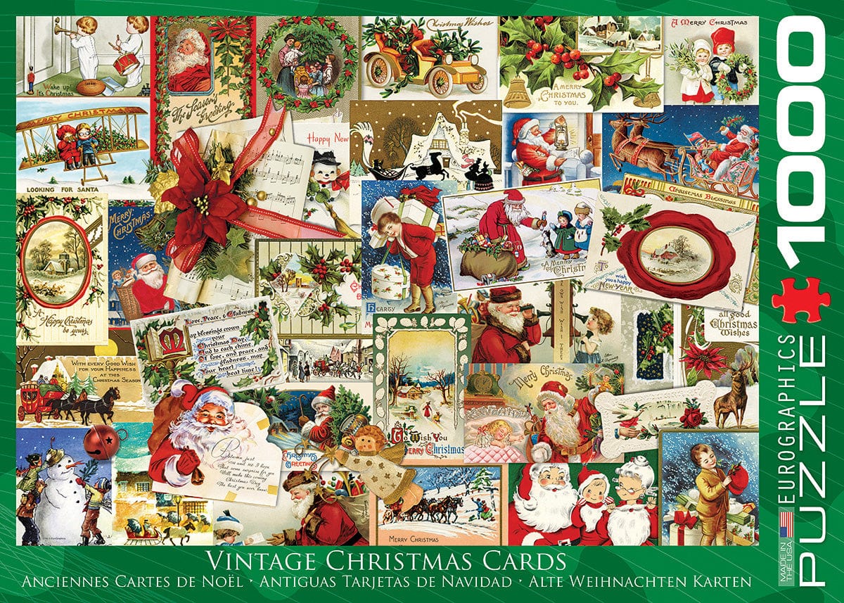 Vintage Christmas Cards 1000-piece Puzzle - Image 4