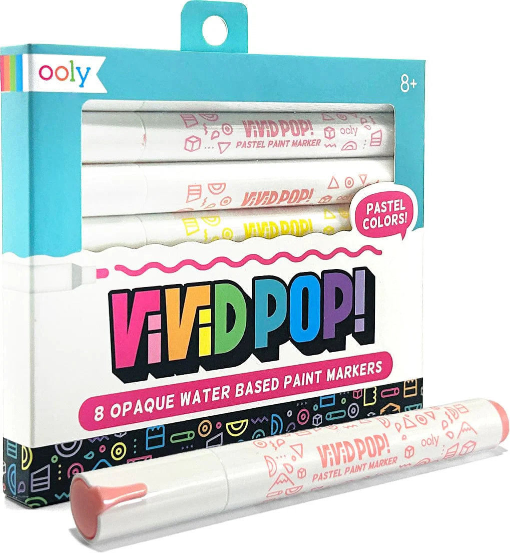 Vivid Pop!: Opaque  Water-Based Paint Markers - Pastel - Image 2
