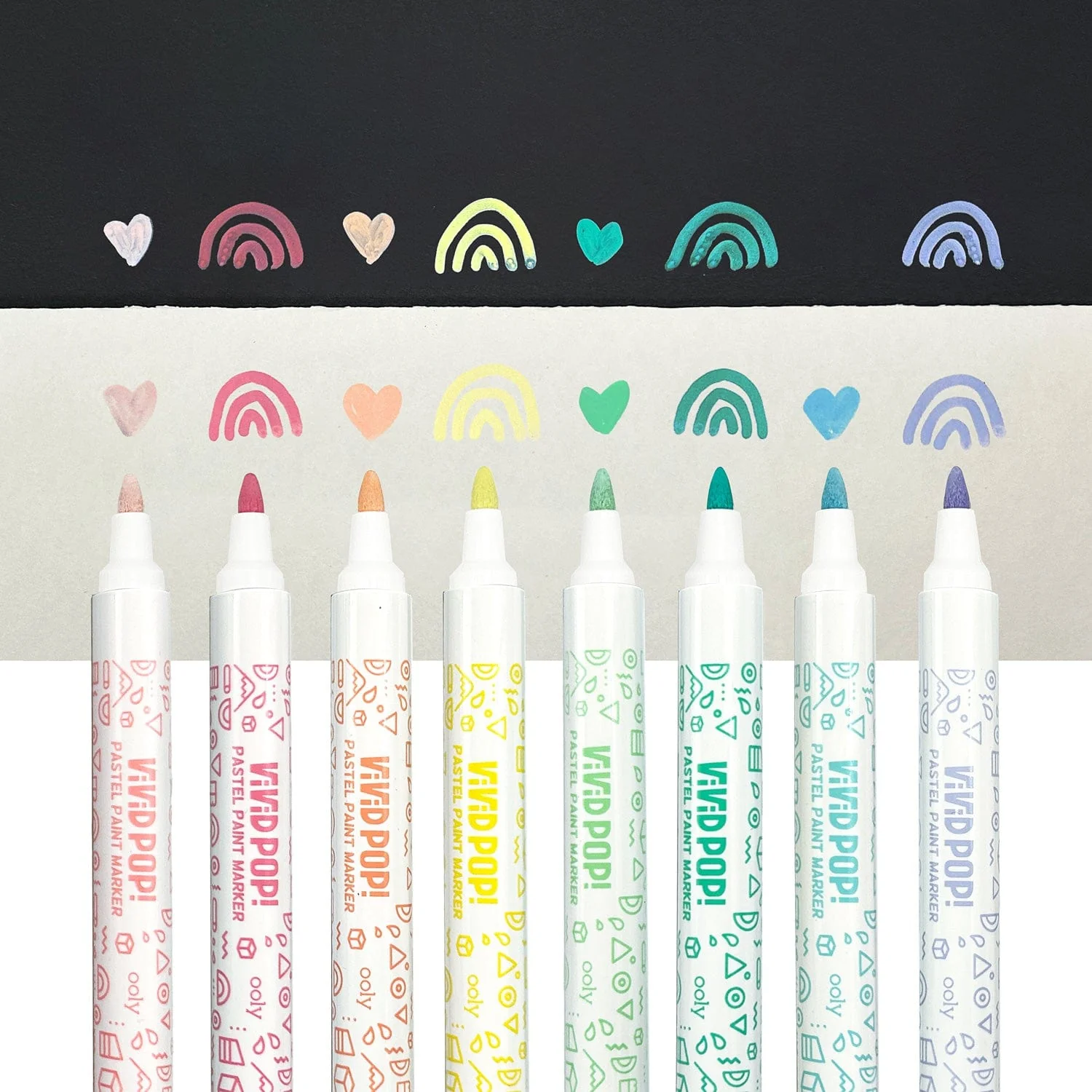 Vivid Pop!: Opaque  Water-Based Paint Markers - Pastel - Image 3