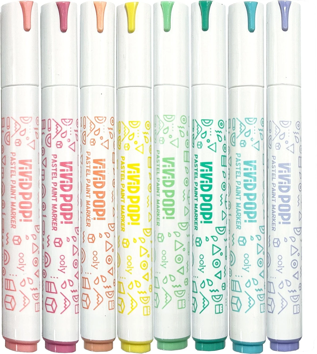 Vivid Pop!: Opaque  Water-Based Paint Markers - Pastel - Image 4