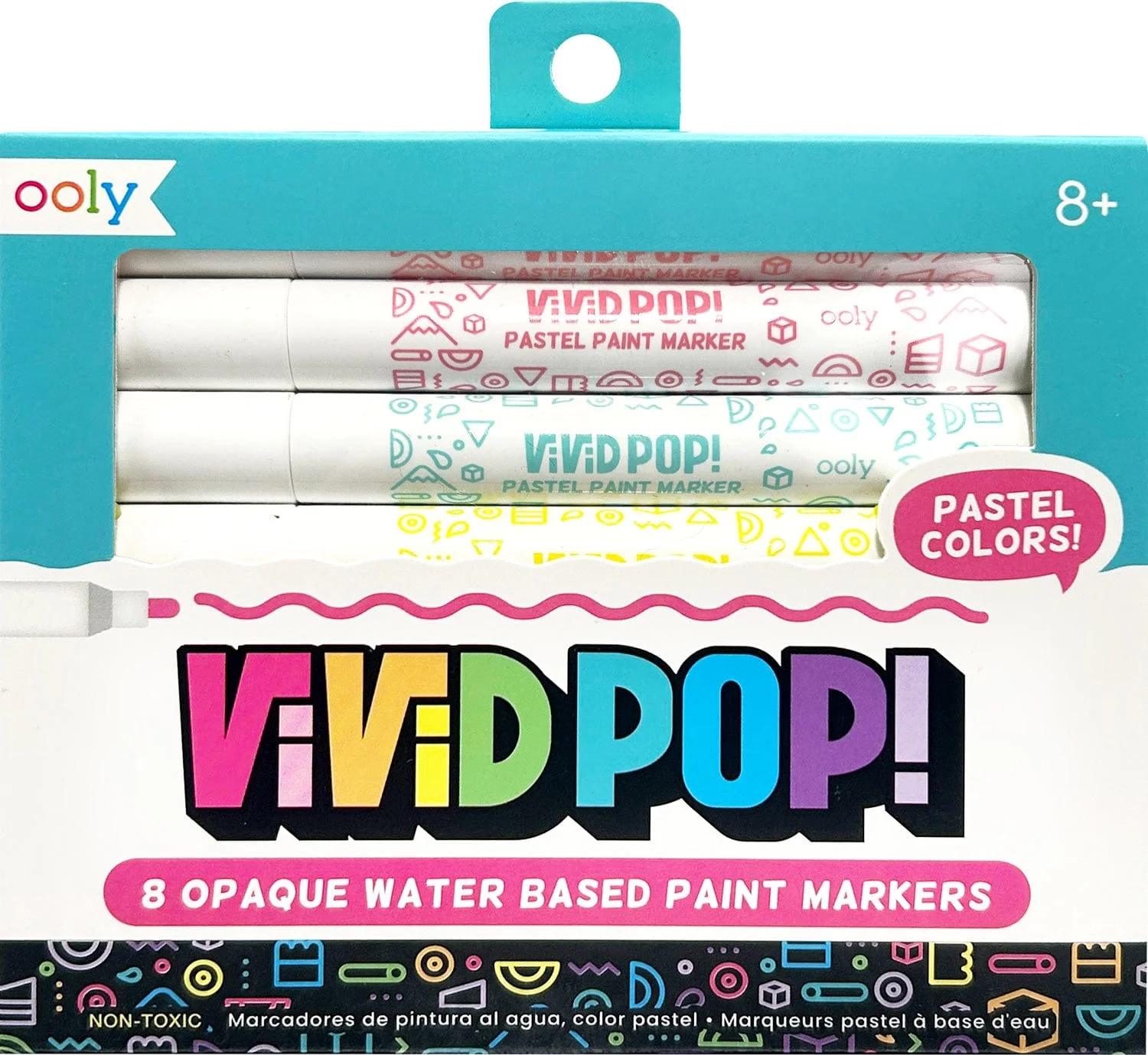 Vivid Pop!: Opaque  Water-Based Paint Markers - Pastel - Image 5