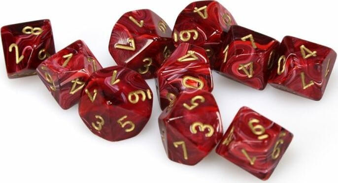 Vortex Burgundy d10 Set - Image 3