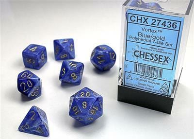 Vortex® Polyhedral Blue/gold 7-Die Set - Image 2