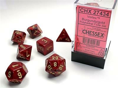 Vortex® Polyhedral Burgundy/gold 7-Die Set - Image 5