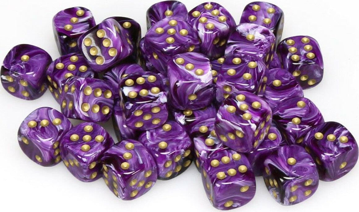 Vortex® 12mm D6 Purple/gold Dice Block™ (36 dice) - Image 3
