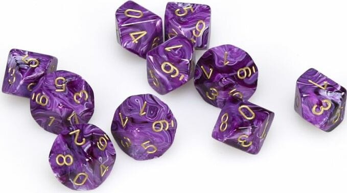 Vortex Purple Gold d10 set - Image 3