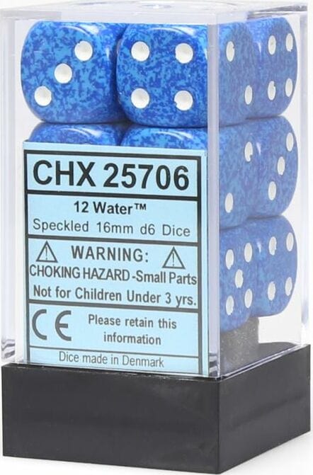 Speckled® 16mm D6 Water Dice Block™ (12 dice) - Image 4