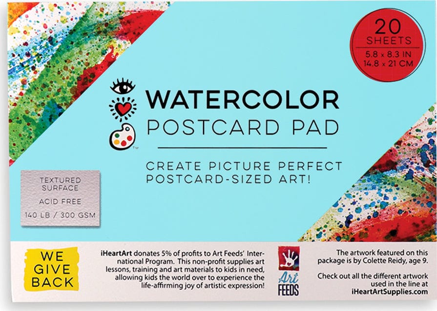Iheartart Watercolor Postcard Pad