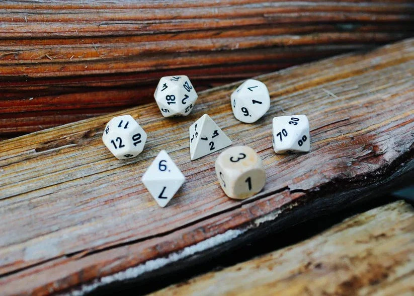 Woolly Mammoth Ivory Dice Set